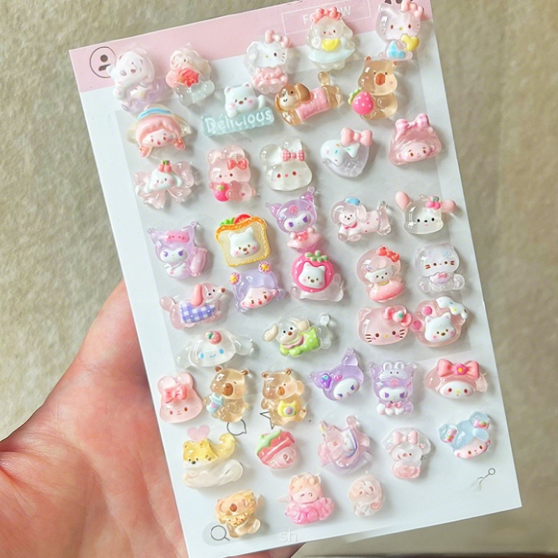 Phone Accessories Clipart - 10-100 шт. миниатюрных гладких прозрачных смоляных
