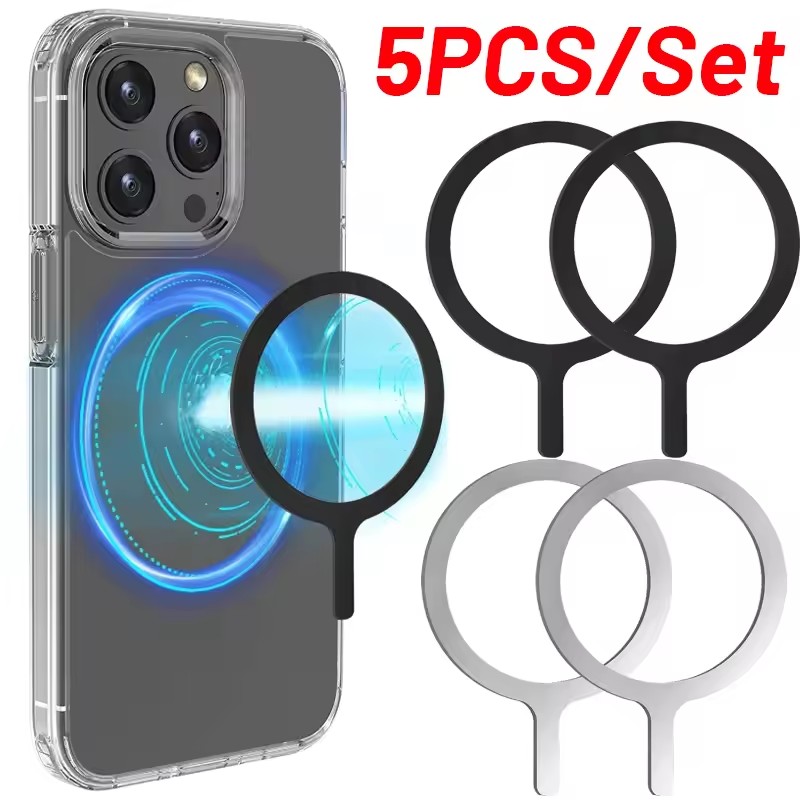 Phone Accessories Japan - 5-1 шт. Магнитное кольцо-наклейка для беспроводной